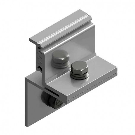 Fixador lateral horizontal regulável para fixação de painéis solares Sunfer S12