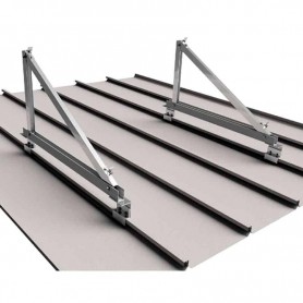 fixador triângulos em telhado metalico