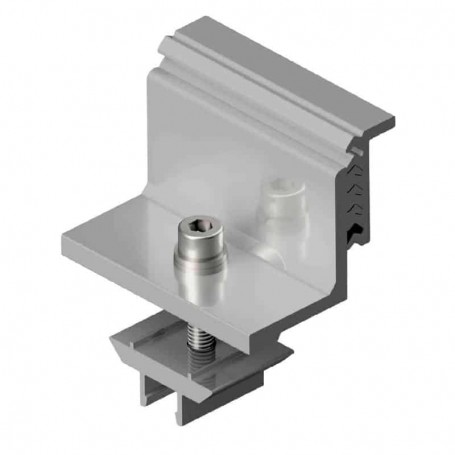 Fixador lateral ajustável para fixação nos troços SG3 em painéis solares Sunfer S10.1